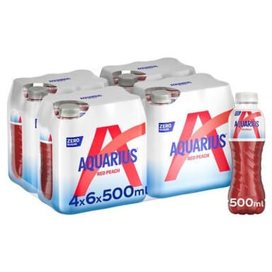 AQUARIUS RED PEACH ZERO PET 50CL
