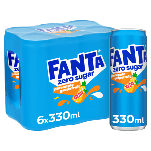 Fanta Zero Ananas-Pamplemousse 4x6x33Cl