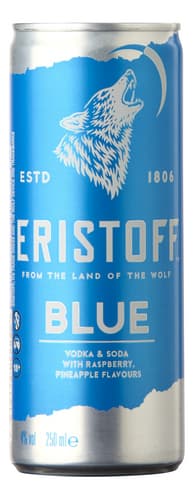 ERISTOFF BLUE 4° CANS 25CL