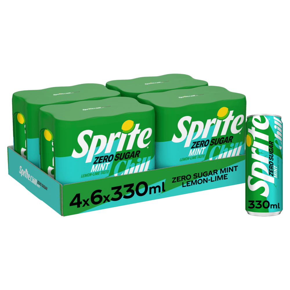 SPRITE ZERO CHILL LEMON MINT 33CL (4x6)