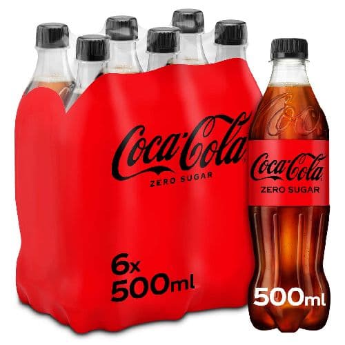 COCA COLA COKE ZERO PET 50CL (4x6)
