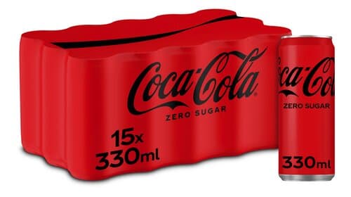 COCA COLA ZERO SLEEK CANS 33CL