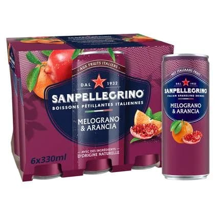 San Pellegrino Melograno & Arancia 4x6x33Cl