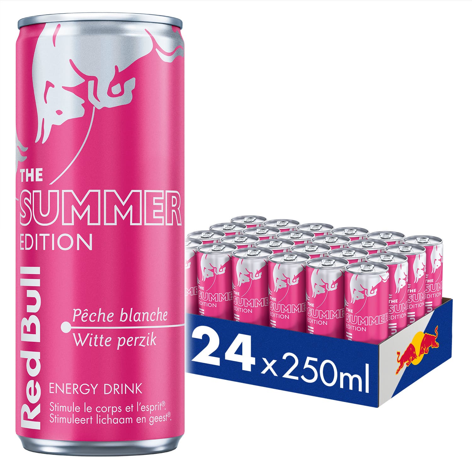 Red Bull Summer White Peach Edition 25cl can 24-Pack