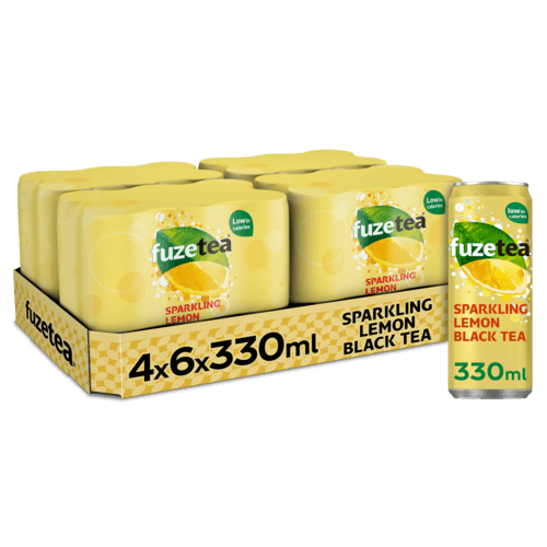 FUZE TEA SPARKLING CAN 4X6X33CL