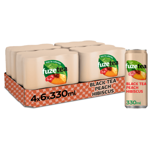 FUZE TEA PEACH/HIBIS CAN 4X6X33CL