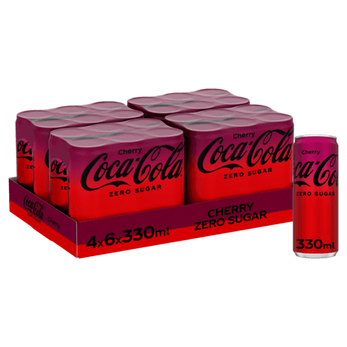 COCA COLA ZERO CHERRY 4X6X33CL