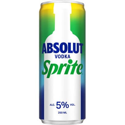 ABSOLUT VODKA & SPRITE 250ml (5%)