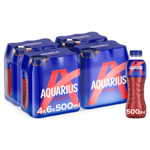 AQUARIUS RED PEACH PET 50CL (4x6)
