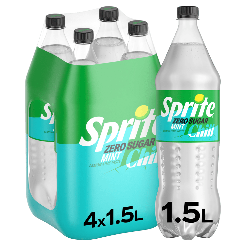 Sprite Zero Chill Lemon Mint PET 4 x 1.5L