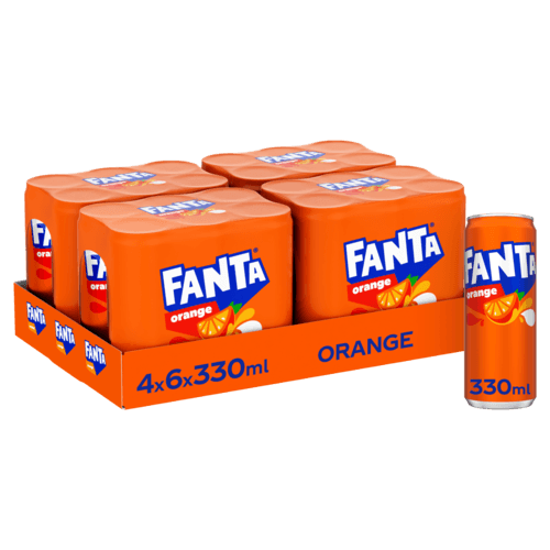 FANTA ORANGE SLEEK CANS 33CL