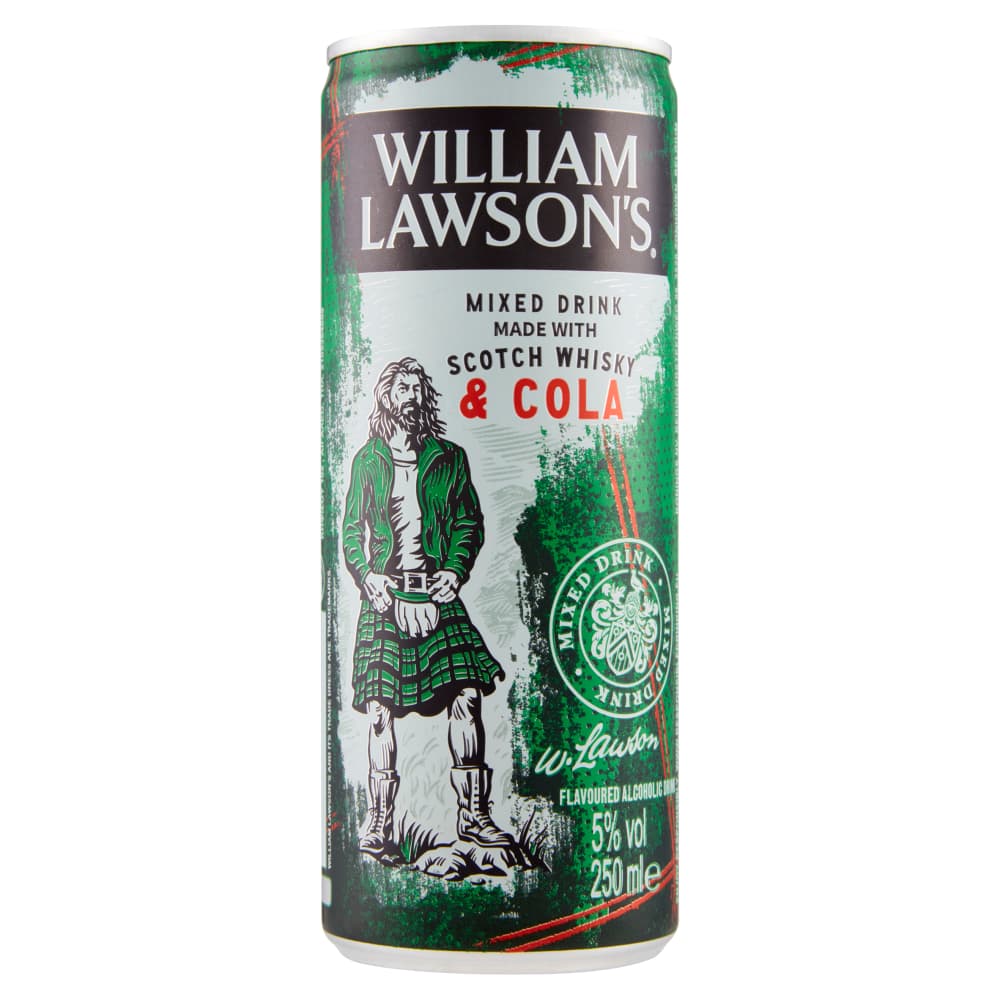 WILLIAM LAWSON WHISKY COLA 5° 25CL