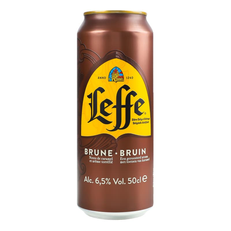 LEFFE BRUNE CANS 50CL (6X4)
