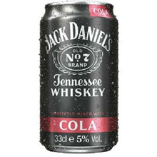 JACK DANIELS & COLA 5° CANS 33cl (12x)