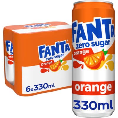 FANTA ORANGE ZERO SLEEK CANS 33CL