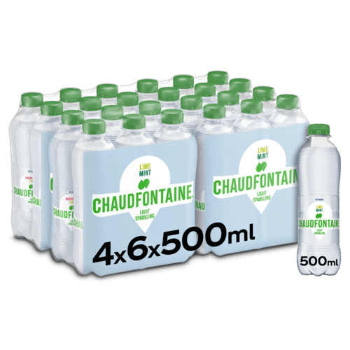 Chaudfontaine Lime Mint Sparkling No Sugar PET 4 x 6 x 0.5L